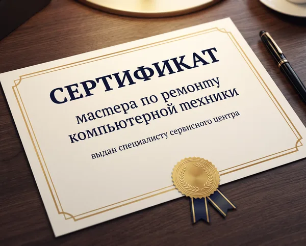 Сертификат мастера